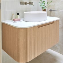 Airlie 900mm Wall Hung Single Vanity with Quartz Stone Countertop